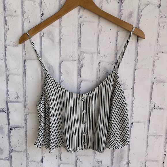 Privacy Please Franklin Federal Stripe Crop Top - Picture 6 of 6